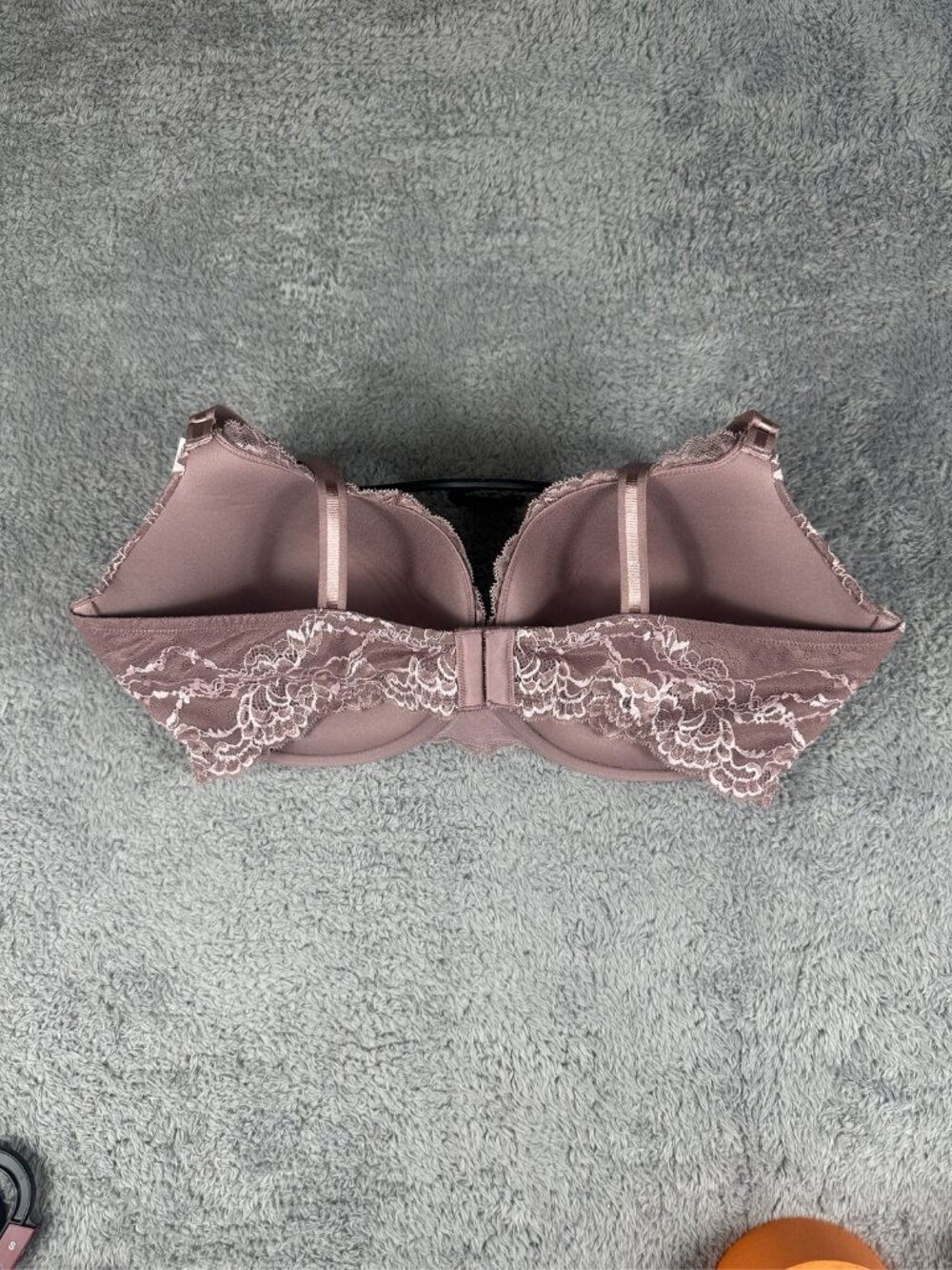 Joyspun Women's Lace Push Up Bra Underwire Padded Plum Purple Size 40D - Picture 4 of 7